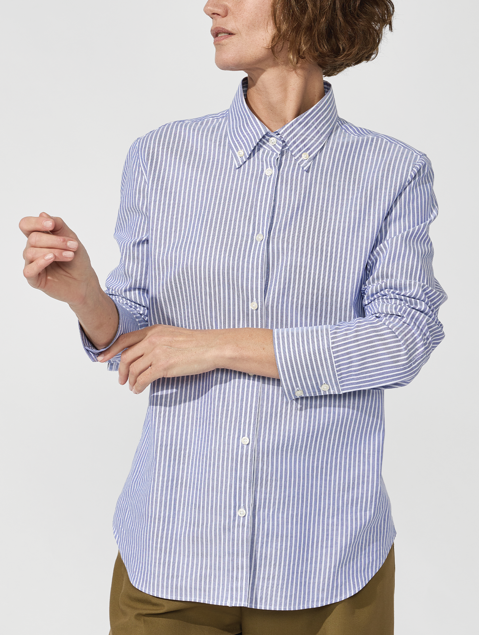 OB2 STUDIO CITY STRIPE OXFORD | WOMEN (NAVY)