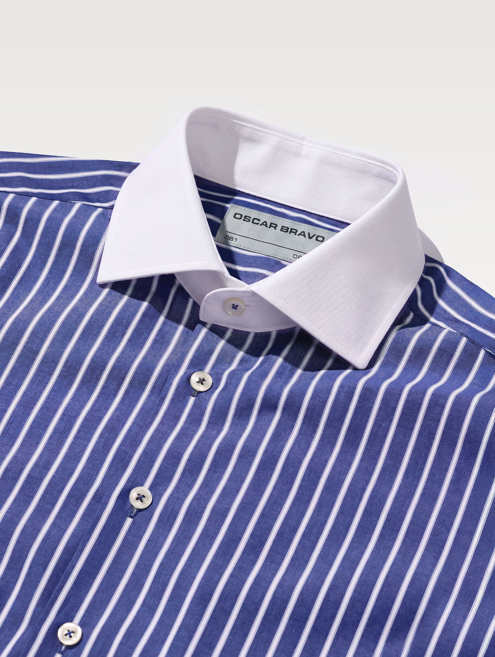 OB1 OFFICE TRI STRIPE POPLIN | MEN (NAVY TRI STRIPE) | BANKER (WHITE)