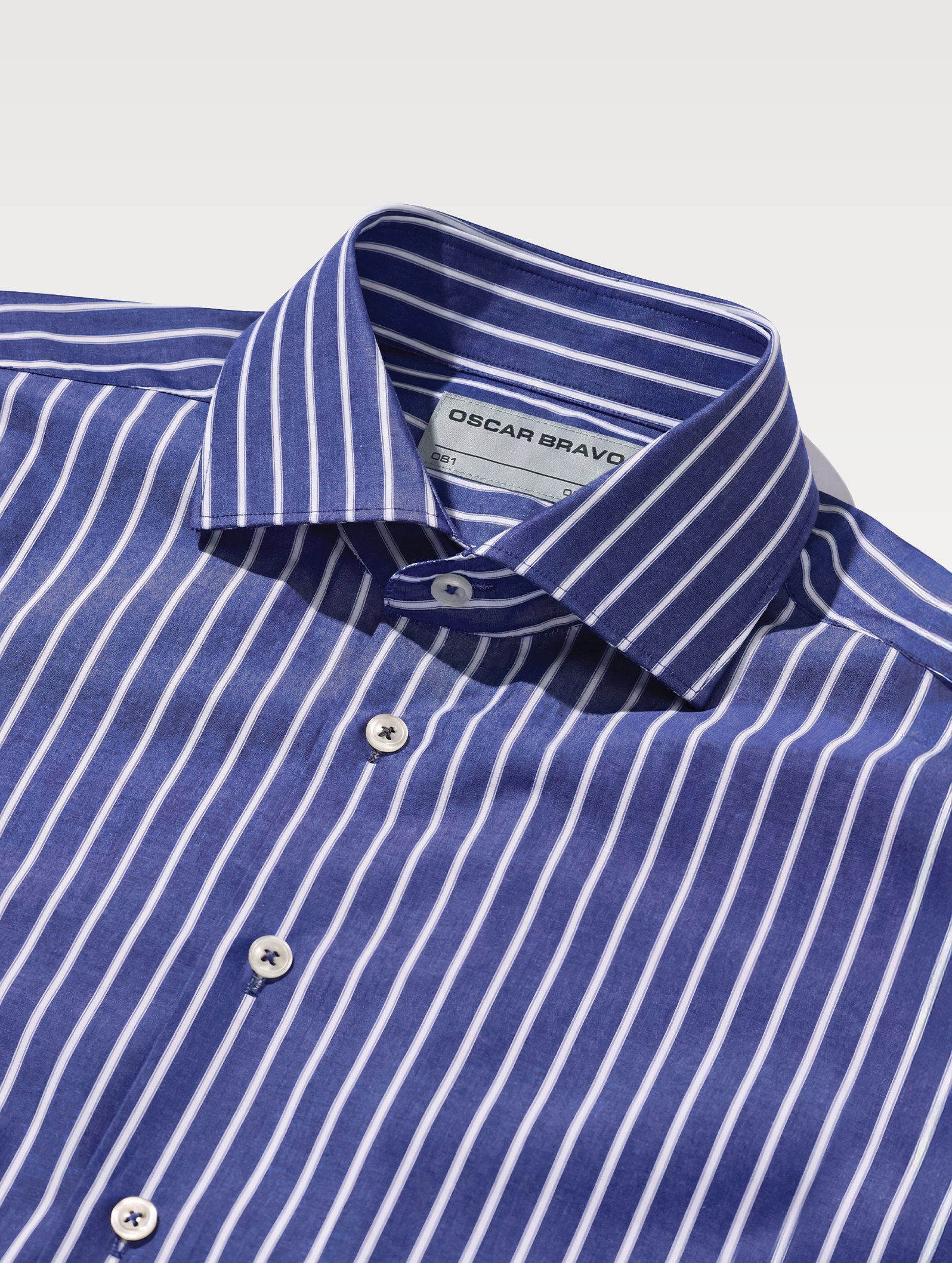 OB1 OFFICE TRI STRIPE POPLIN | MEN (NAVY TRI STRIPE)
