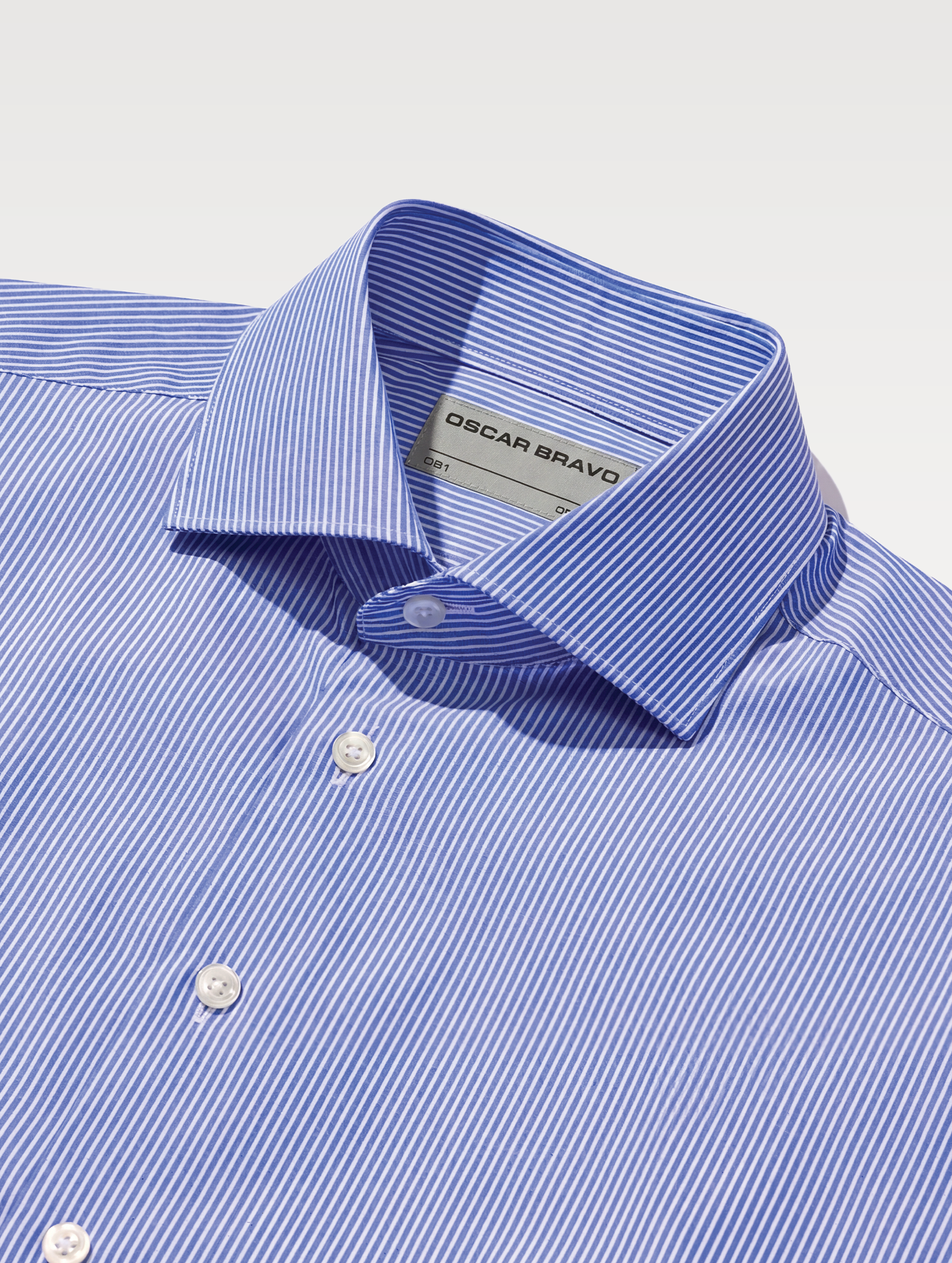 OB1 OFFICE MINI STRIPE POPLIN | MEN (LIGHT BLUE)