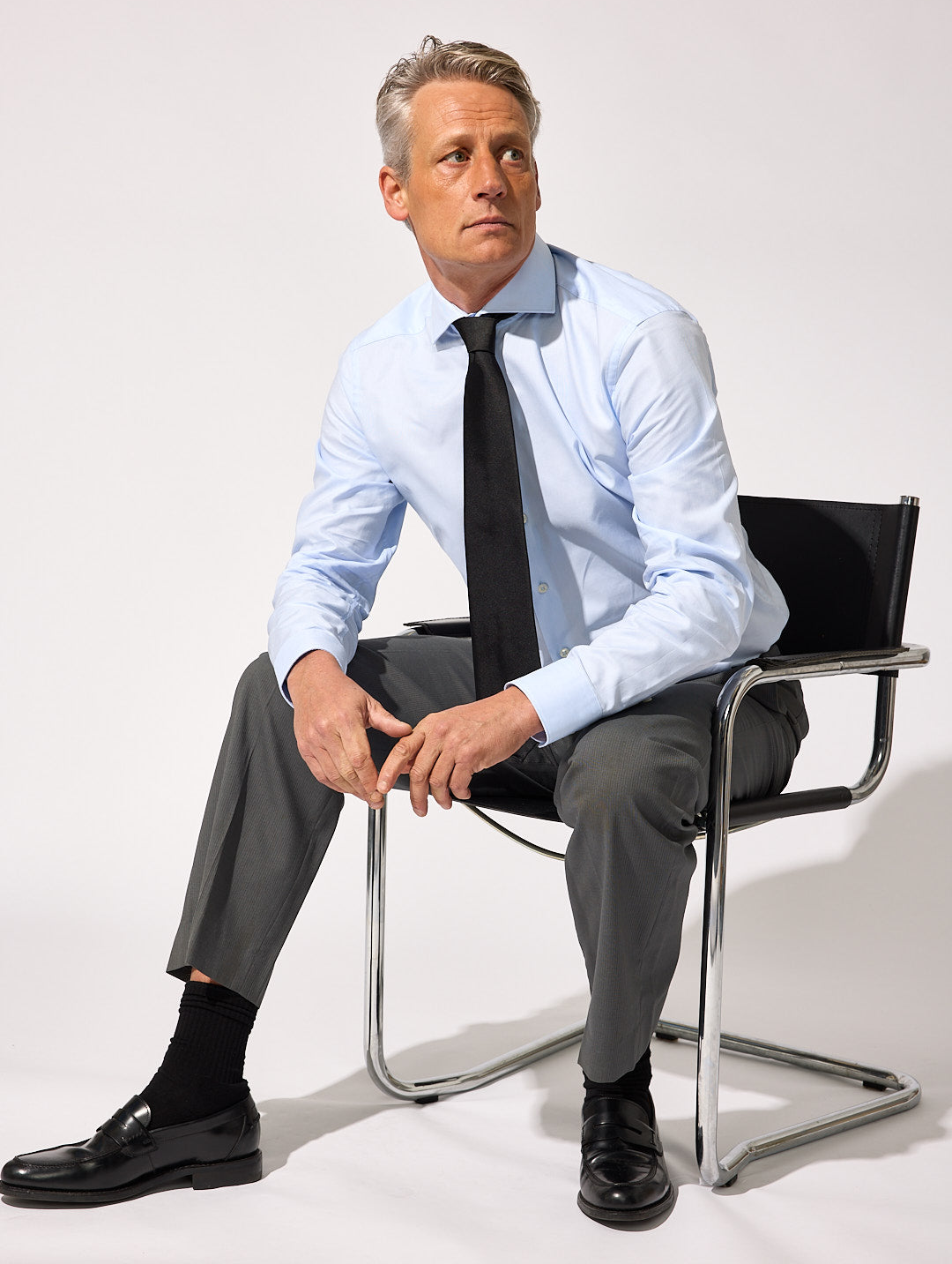 OB1 OFFICE CORE TWILL | MEN (PALE BLUE)