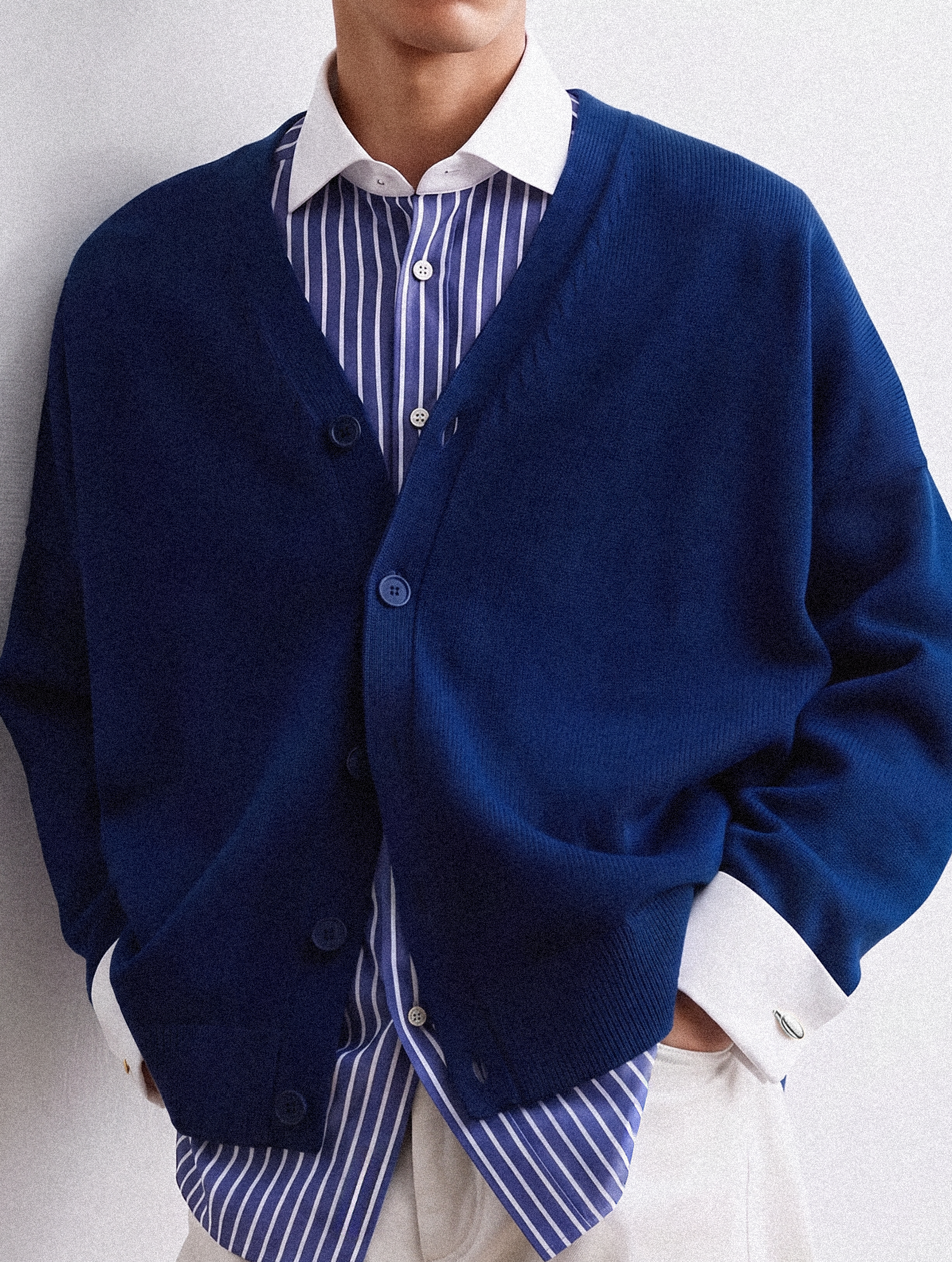 OB1 OFFICE TRI STRIPE POPLIN | MEN (NAVY TRI STRIPE) | BANKER (WHITE)