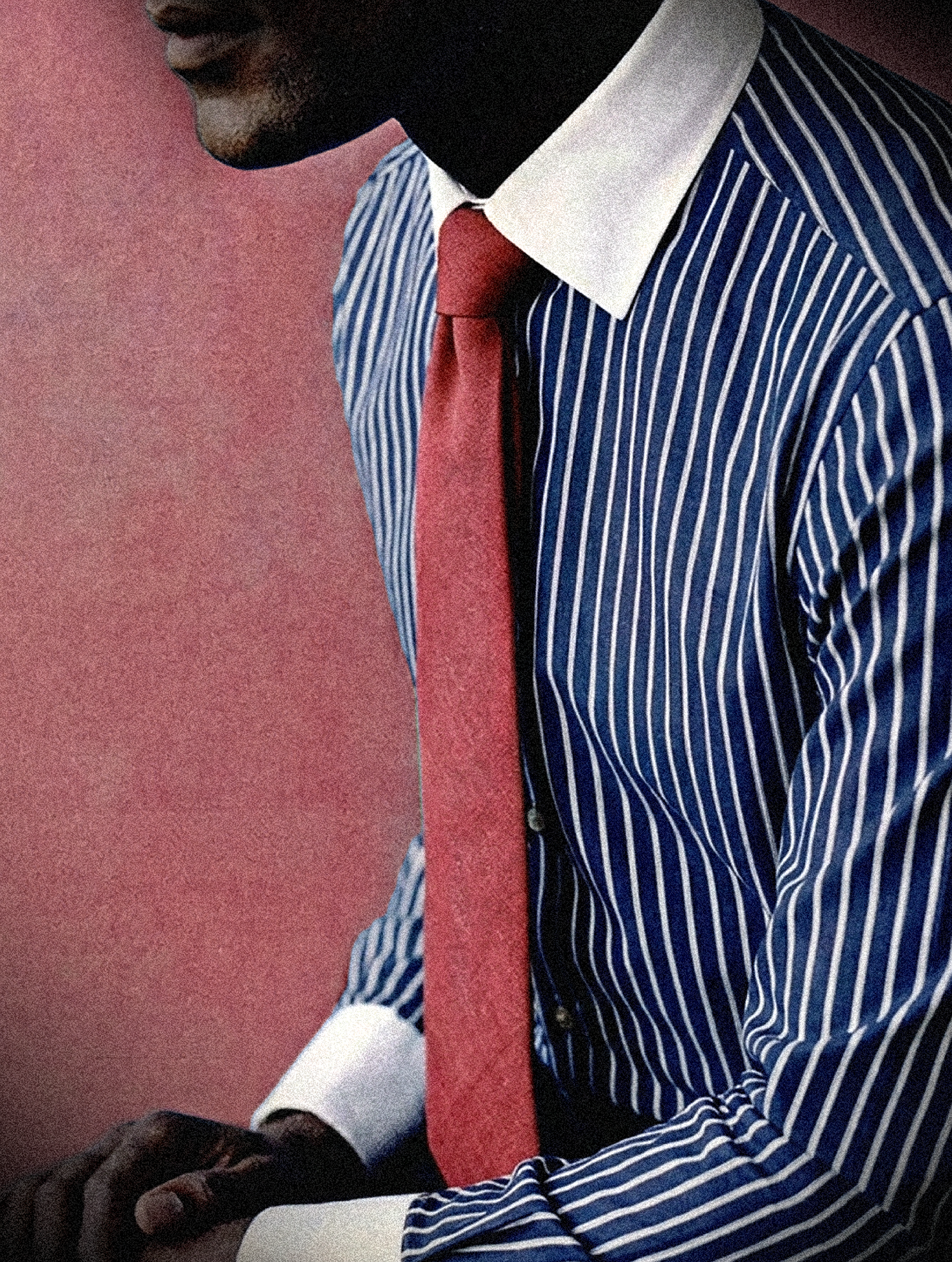 OB1 OFFICE TRI STRIPE POPLIN | MEN (NAVY TRI STRIPE) | BANKER (WHITE)