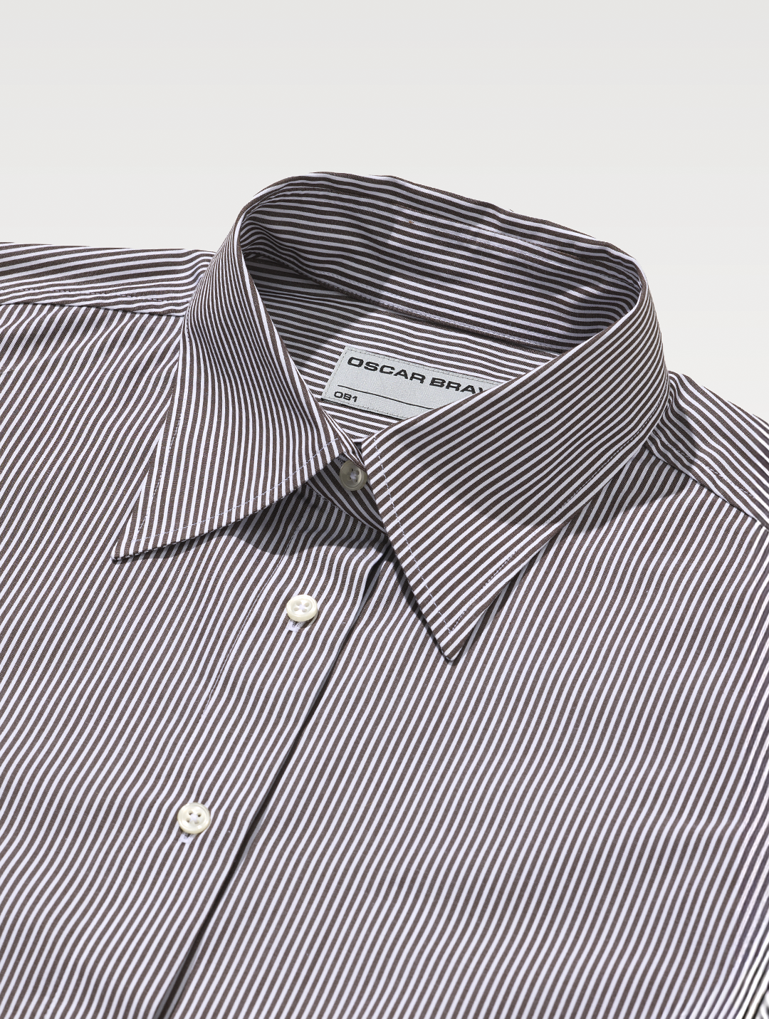 OB1 OFFICE PENCIL STRIPE POPLIN | WOMEN (CHOCOLATE)