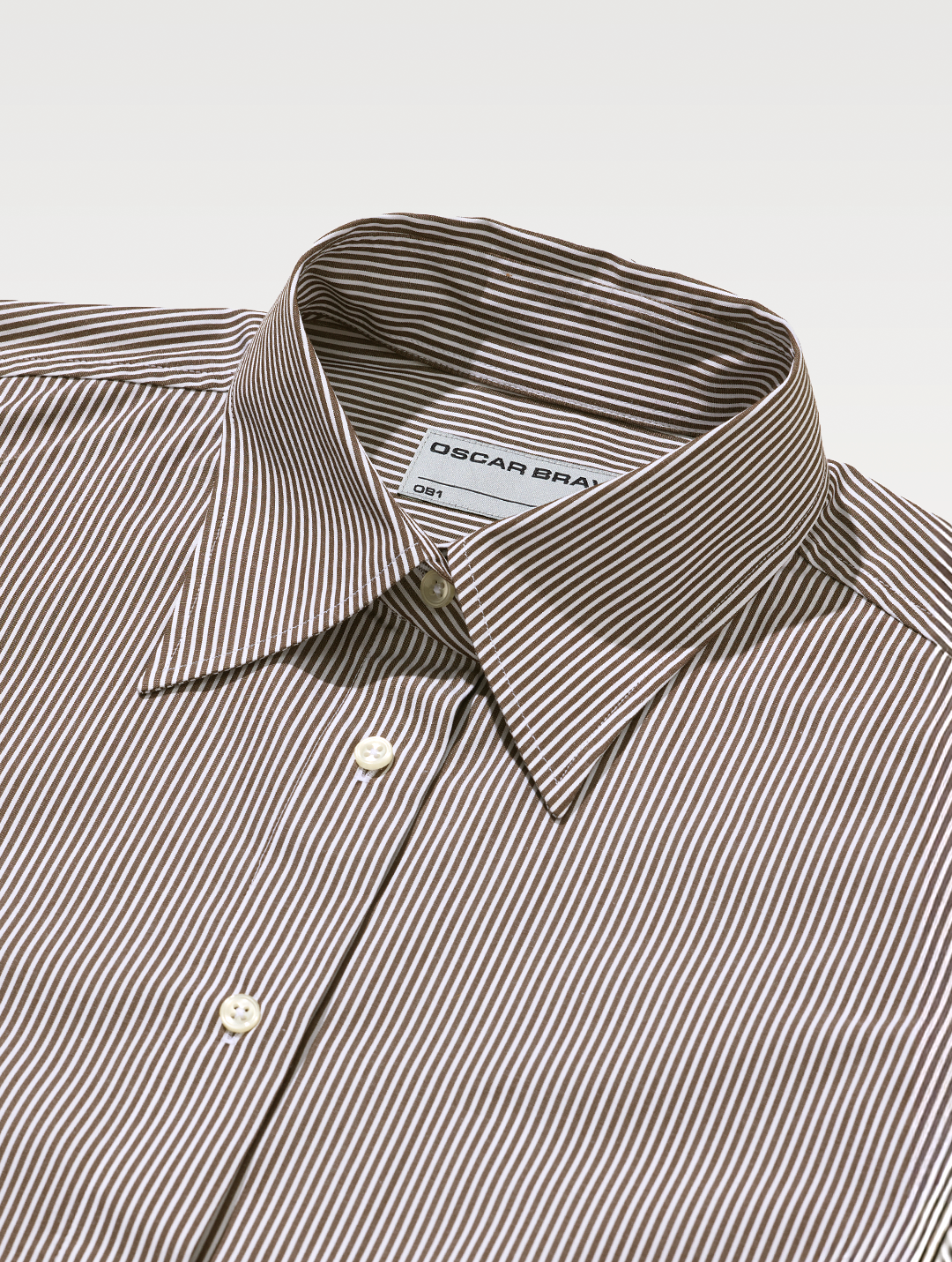 OB1 OFFICE PENCIL STRIPE POPLIN | WOMEN (CHOCOLATE)