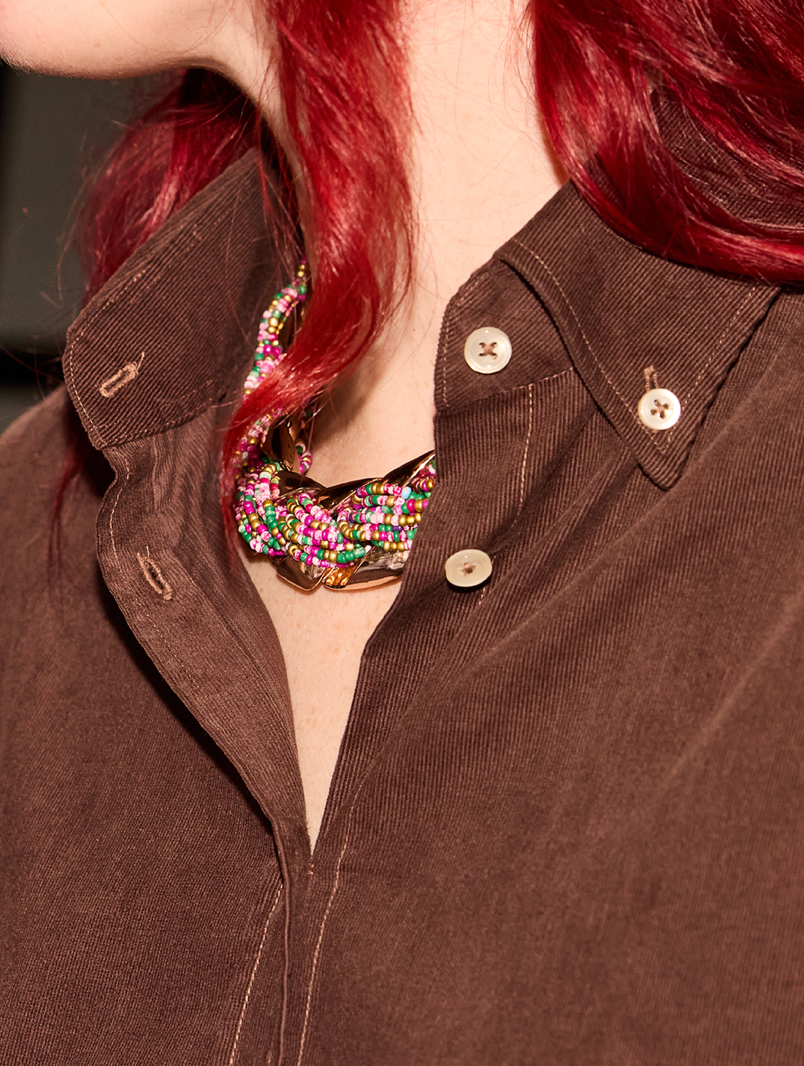 OB2 STUDIO NEEDLE CORD | WOMEN (CHOCOLATE)