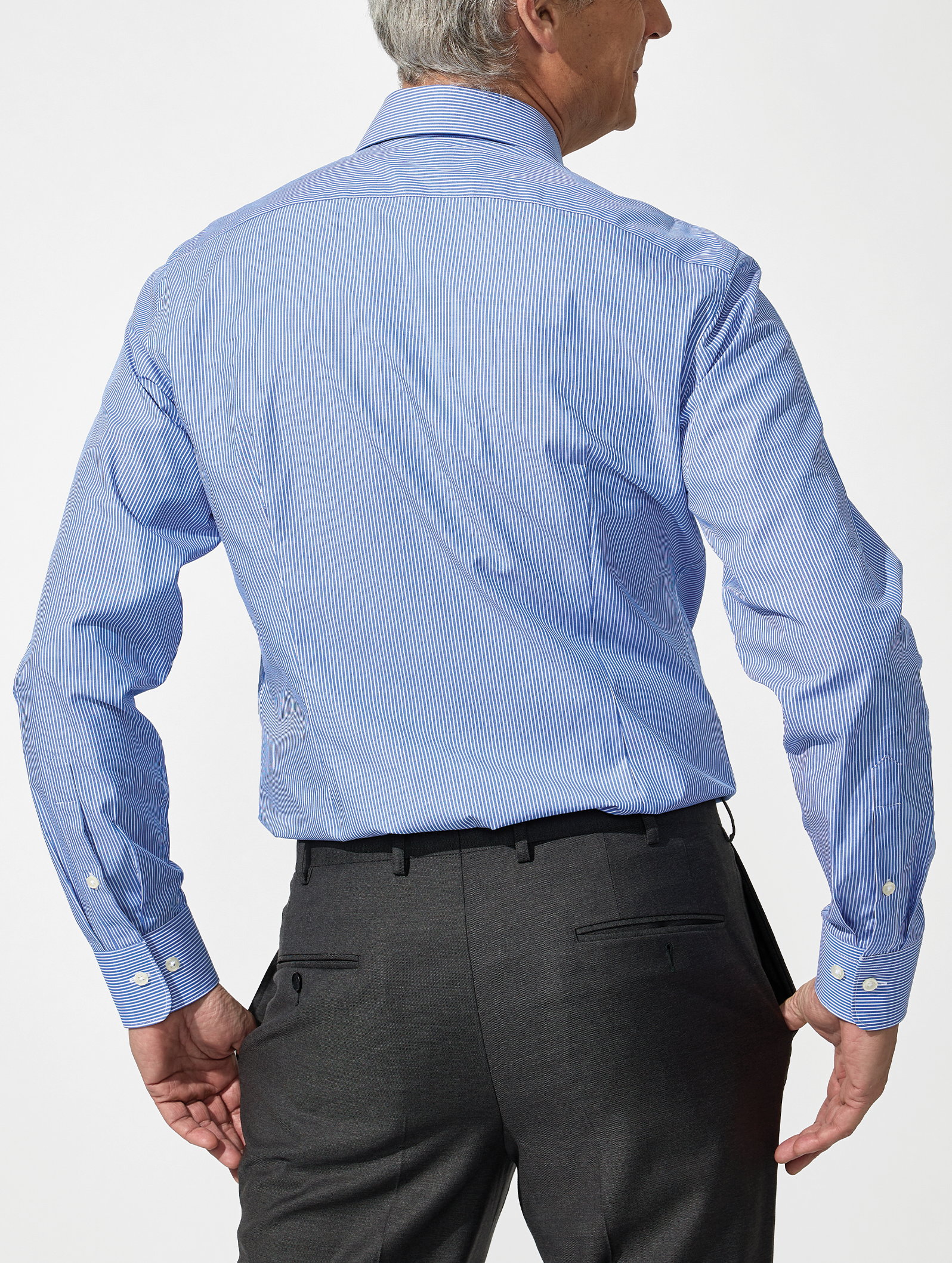 OB1 OFFICE MINI STRIPE POPLIN | MEN (LIGHT BLUE)