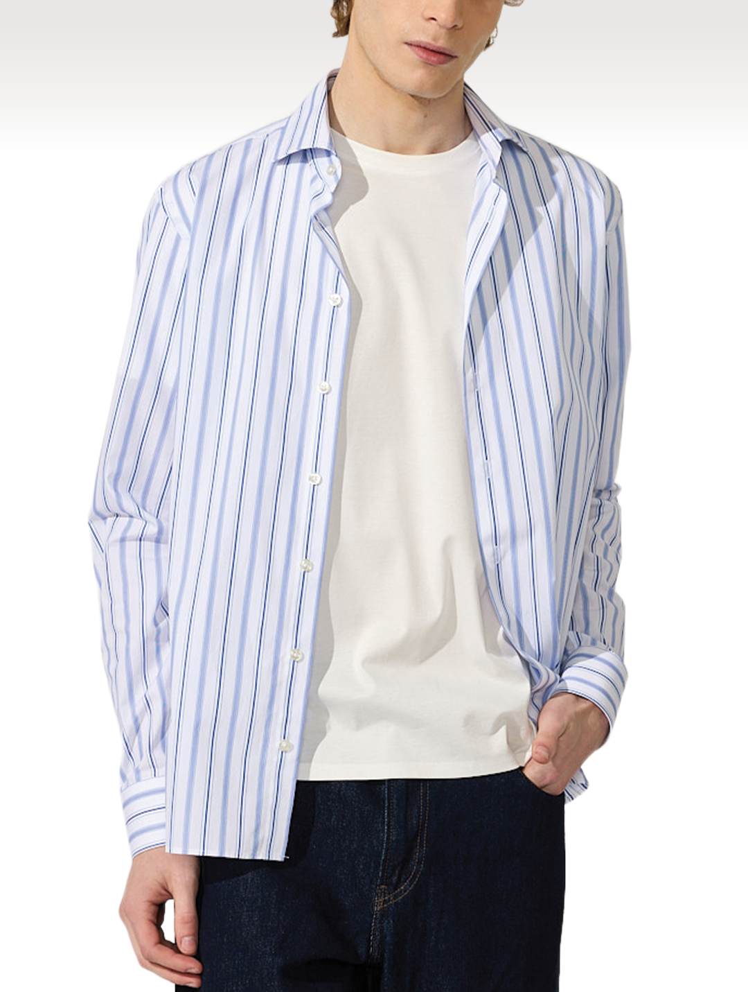 OB1 OFFICE VARIGATED STRIPE | MEN (COBALT VARI STRIPE)