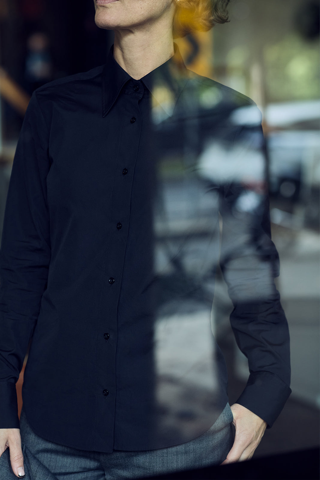 OB1 OFFICE CORE FINE POPLIN | WOMEN (BLACK)