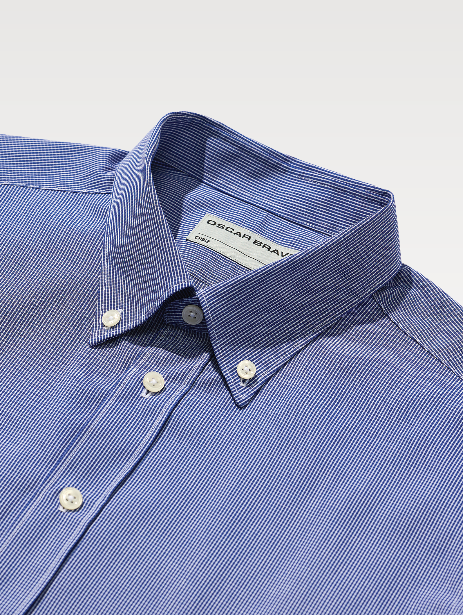 OB2 STUDIO MICRO-CHECK POPLIN | MEN (COBALT)