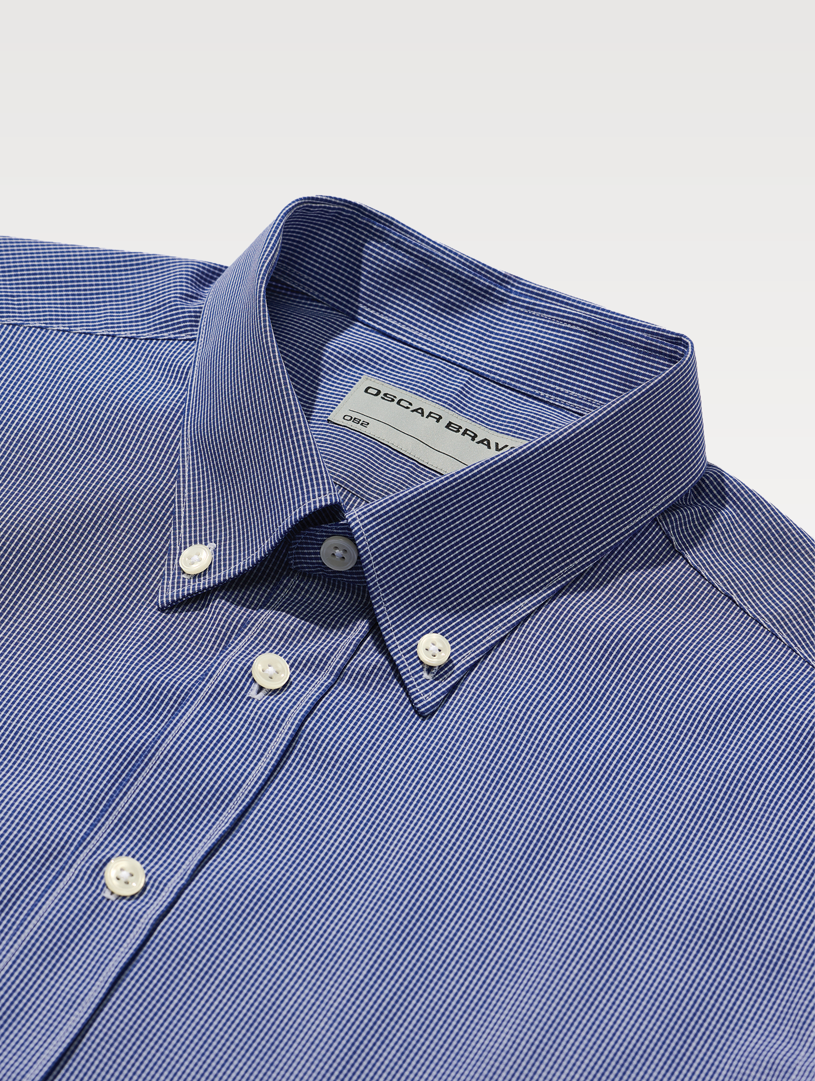 OB2 STUDIO MICRO-CHECK POPLIN | MEN (COBALT)
