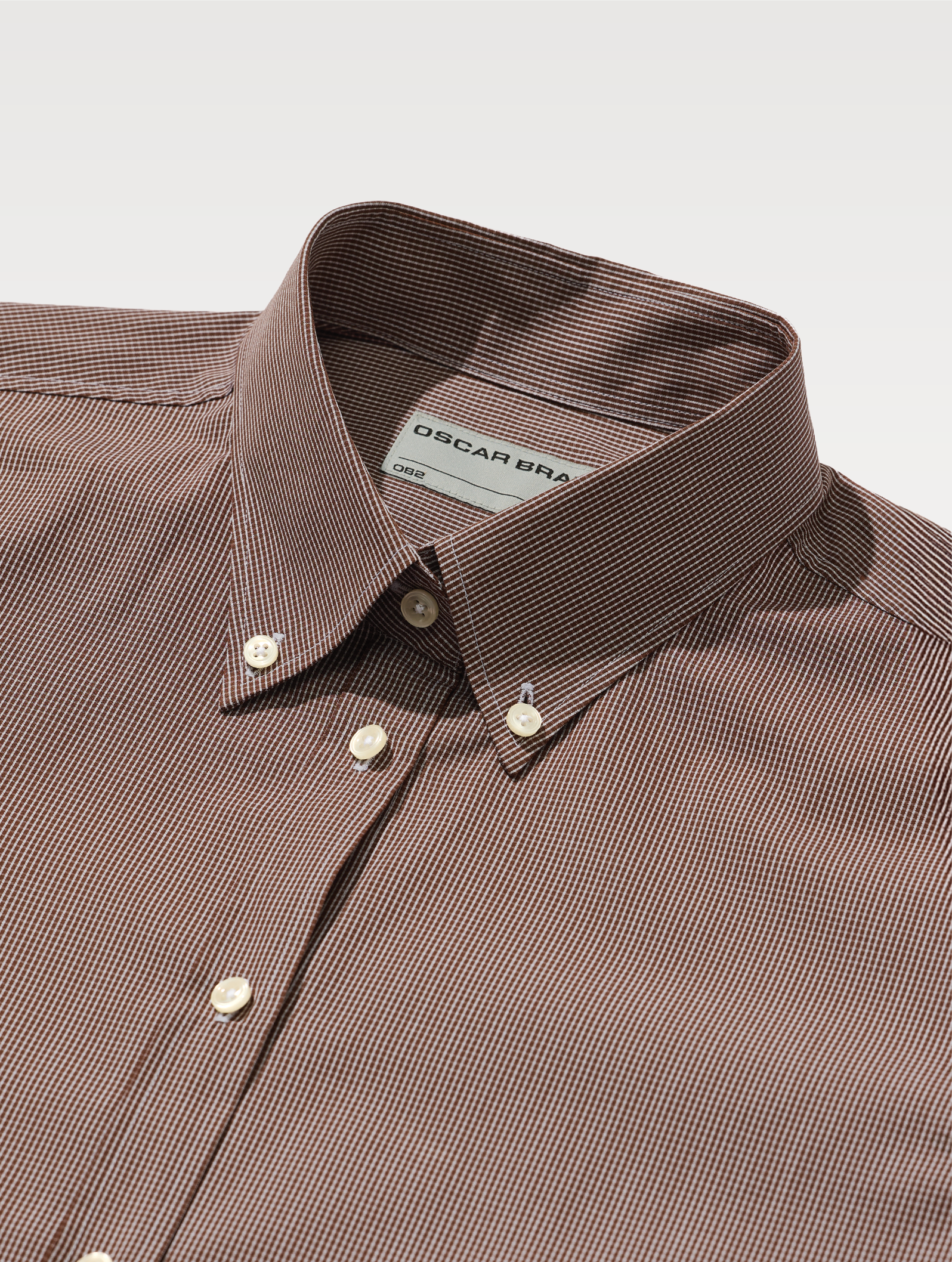 OB2 STUDIO MICRO-CHECK POPLIN | WOMEN (CHOCOLATE)