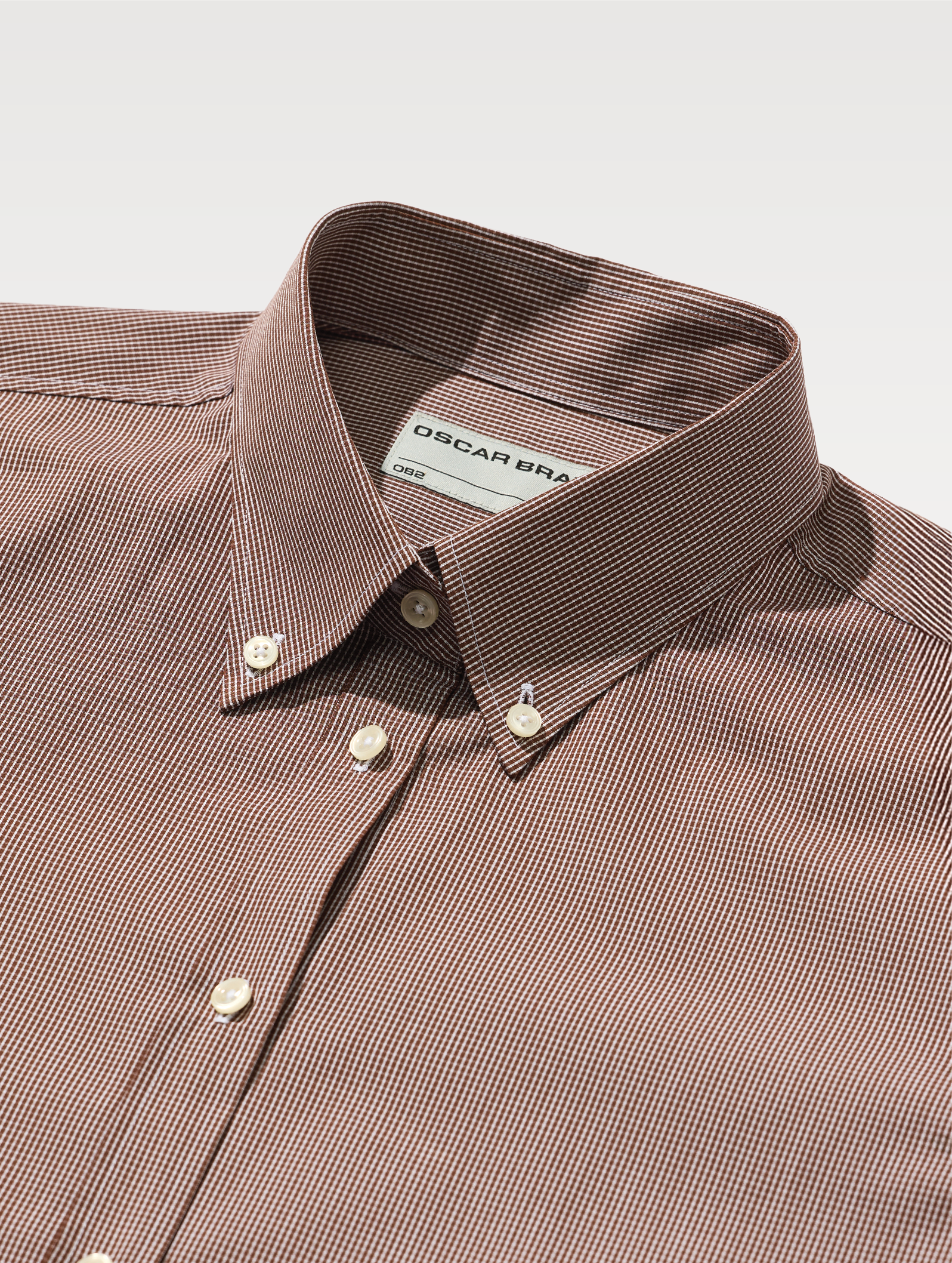 OB2 STUDIO MICRO-CHECK POPLIN | WOMEN (CHOCOLATE)
