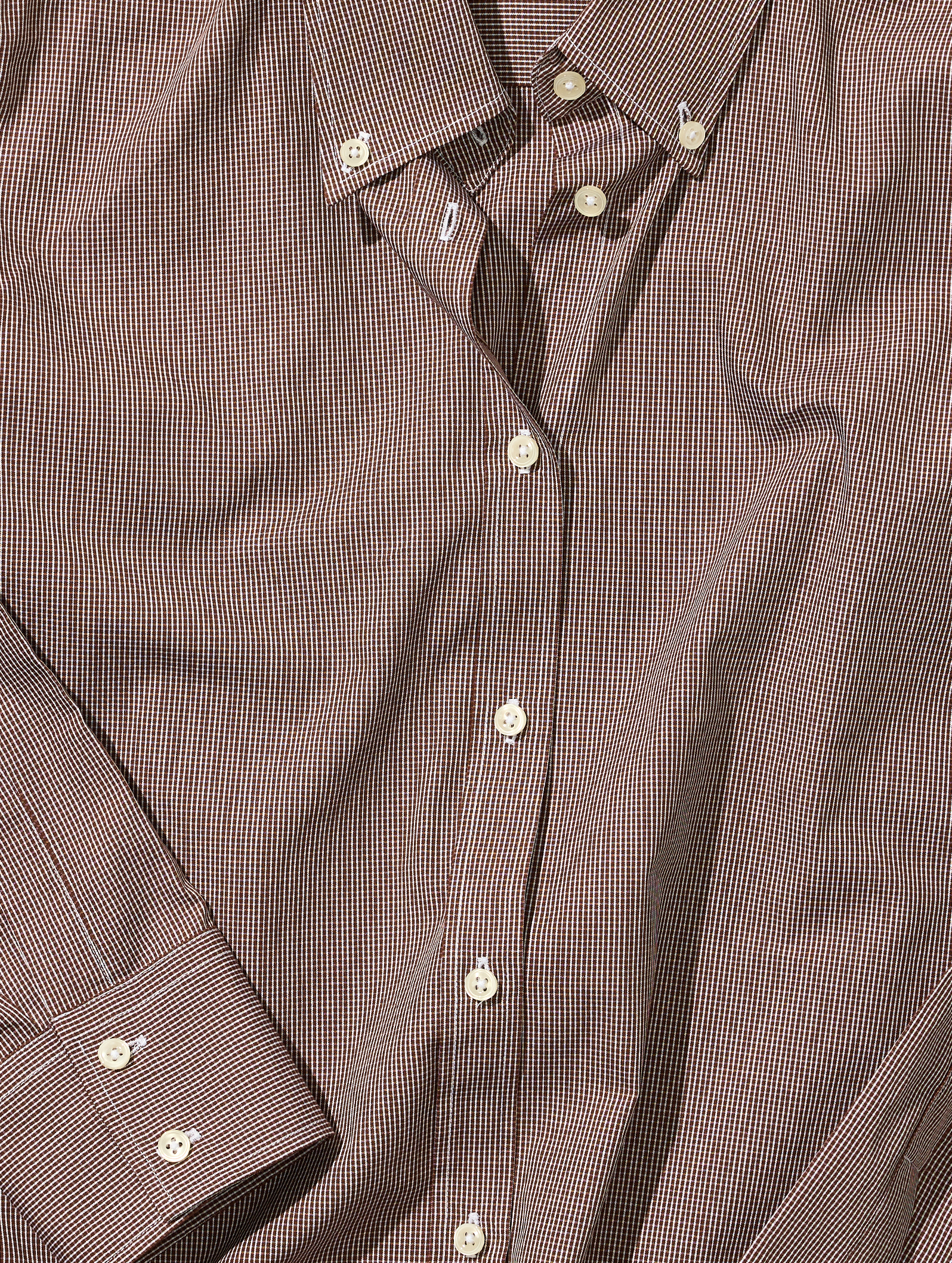 OB2 STUDIO MICRO-CHECK POPLIN | WOMEN (CHOCOLATE)