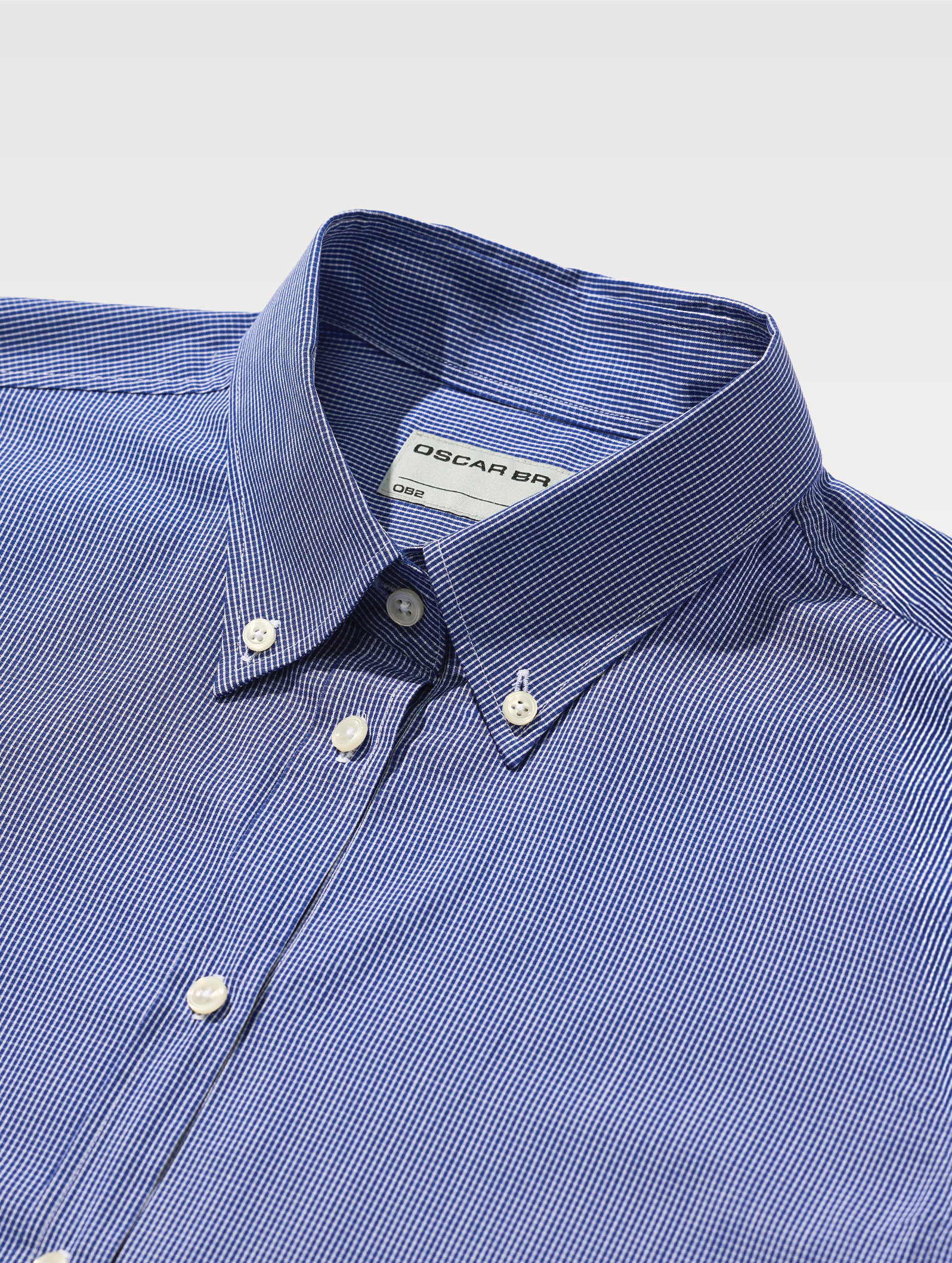 OB2 STUDIO MICRO-CHECK POPLIN | WOMEN (COBALT)