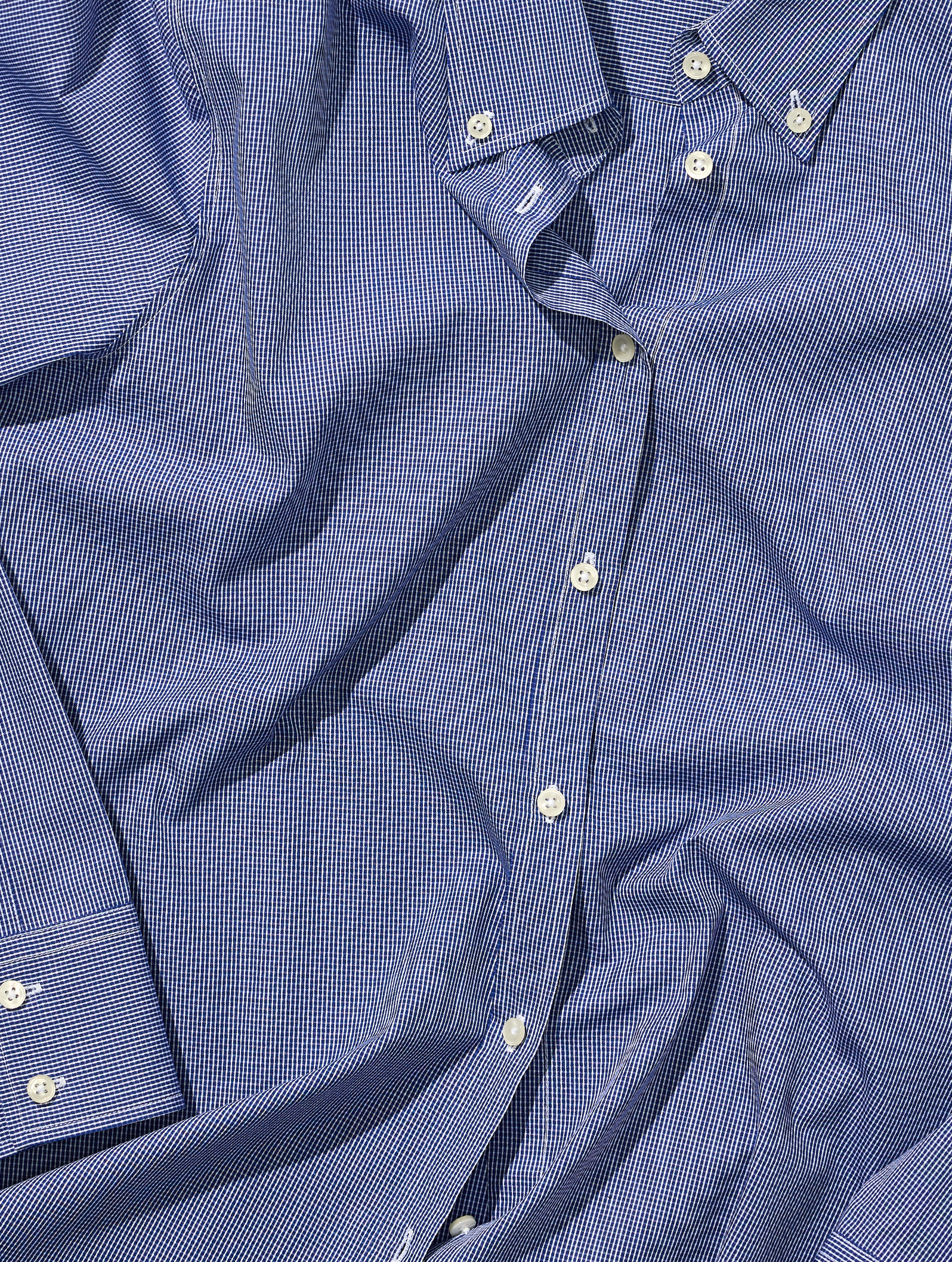 OB2 STUDIO MICRO-CHECK POPLIN | WOMEN (COBALT)