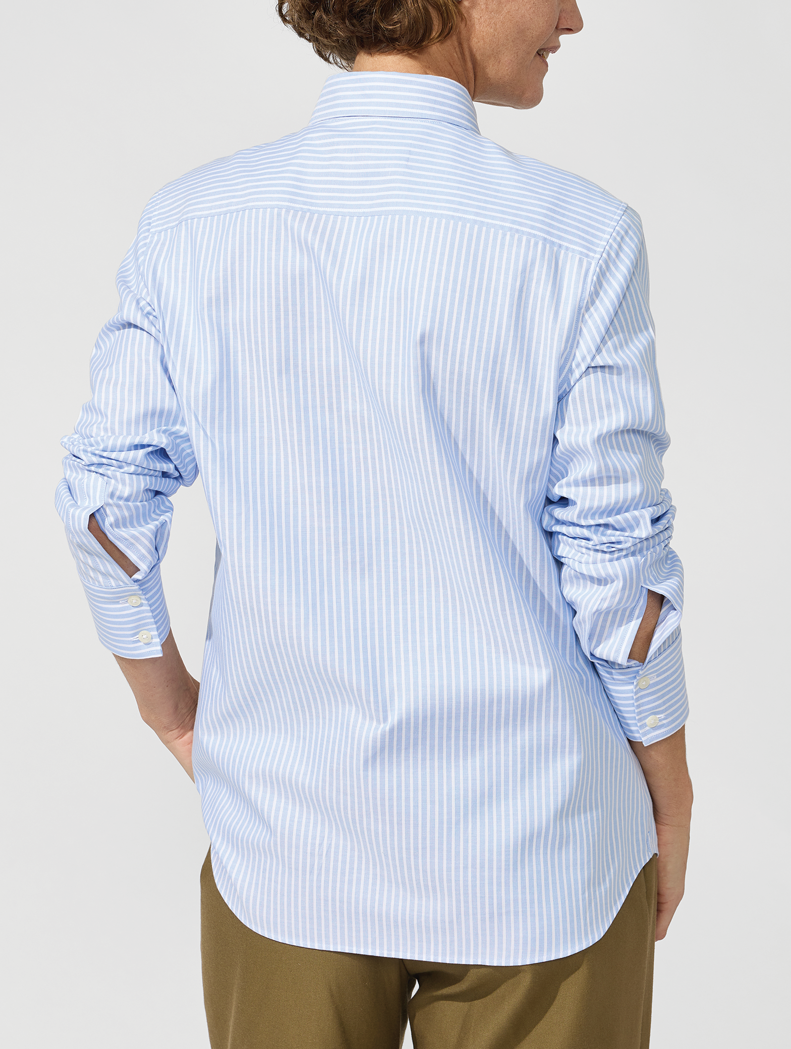 OB2 STUDIO CITY STRIPE OXFORD | WOMEN (LIGHT BLUE)