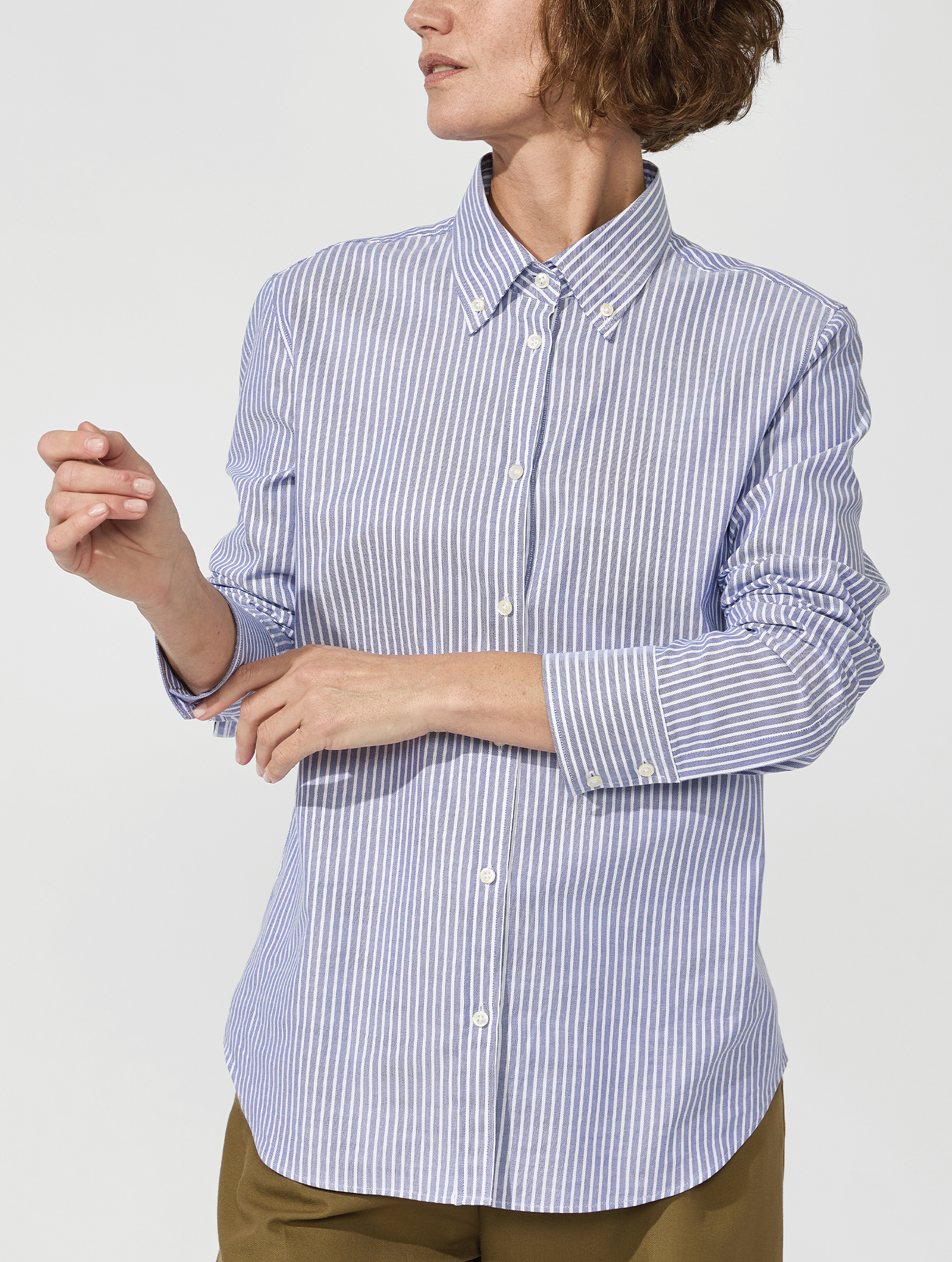 OB2 STUDIO CITY STRIPE OXFORD | WOMEN (NAVY)