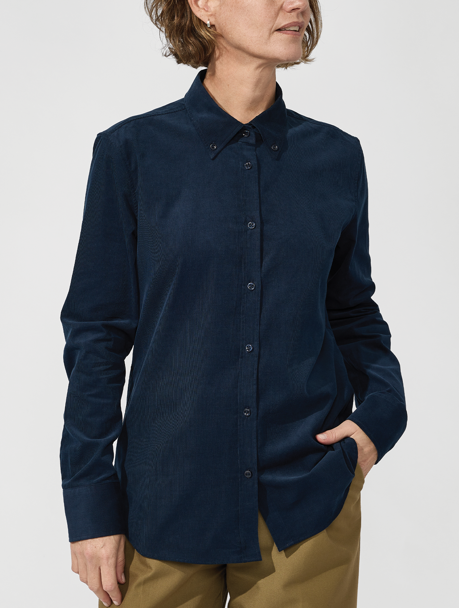 OB2 STUDIO NEEDLE CORD | WOMEN (NAVY)