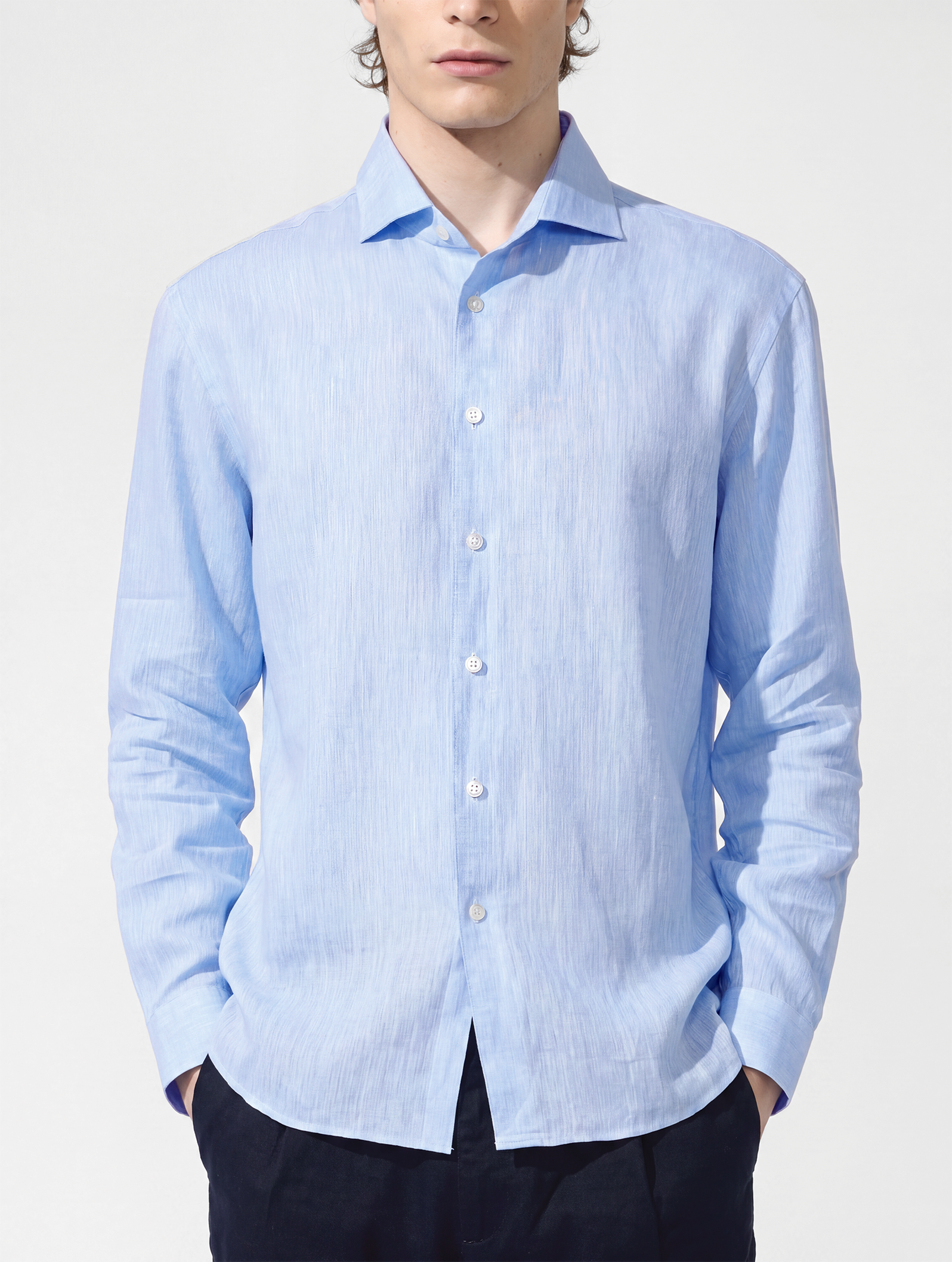 OB3 WEEKEND FINE LINEN | MEN (PALE BLUE)