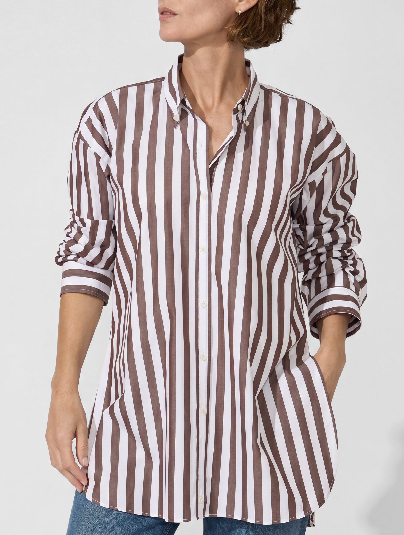 OB3 WEEKEND BOLD STRIPE | WOMEN (CHOCOLATE)