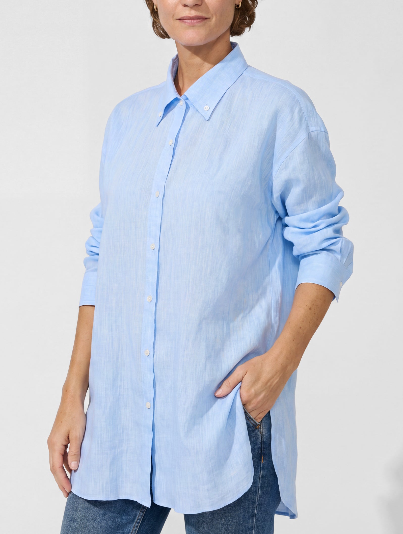 OB3 WEEKEND FINE LINEN | WOMEN (PALE BLUE)