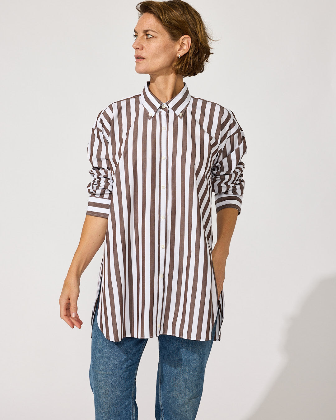 OB3 WEEKEND BOLD STRIPE | WOMEN (CHOCOLATE)