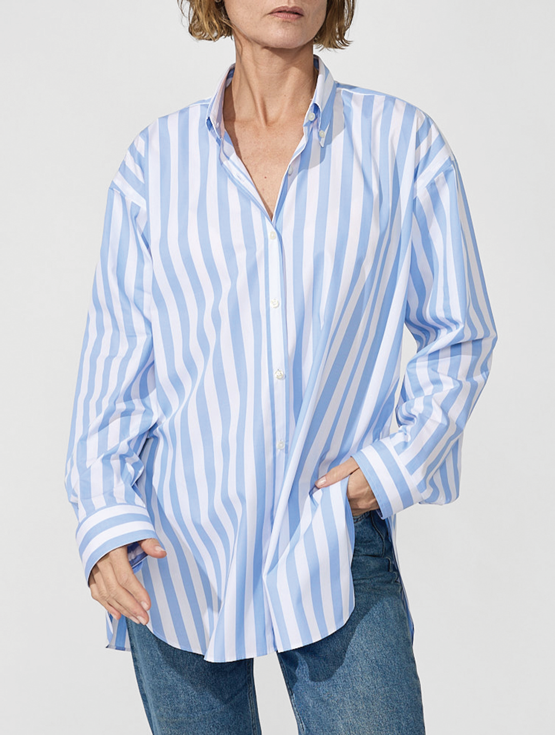 OB3 WEEKEND BOLD STRIPE | WOMEN (LIGHT BLUE)