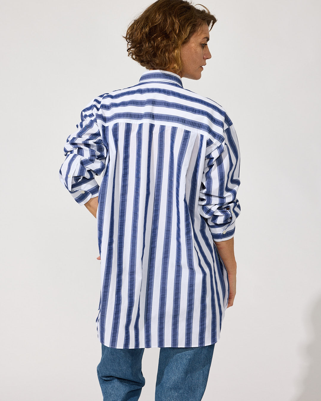 OB3 WEEKEND NAUTICAL SEERSUCKER | WOMEN (NAVY)