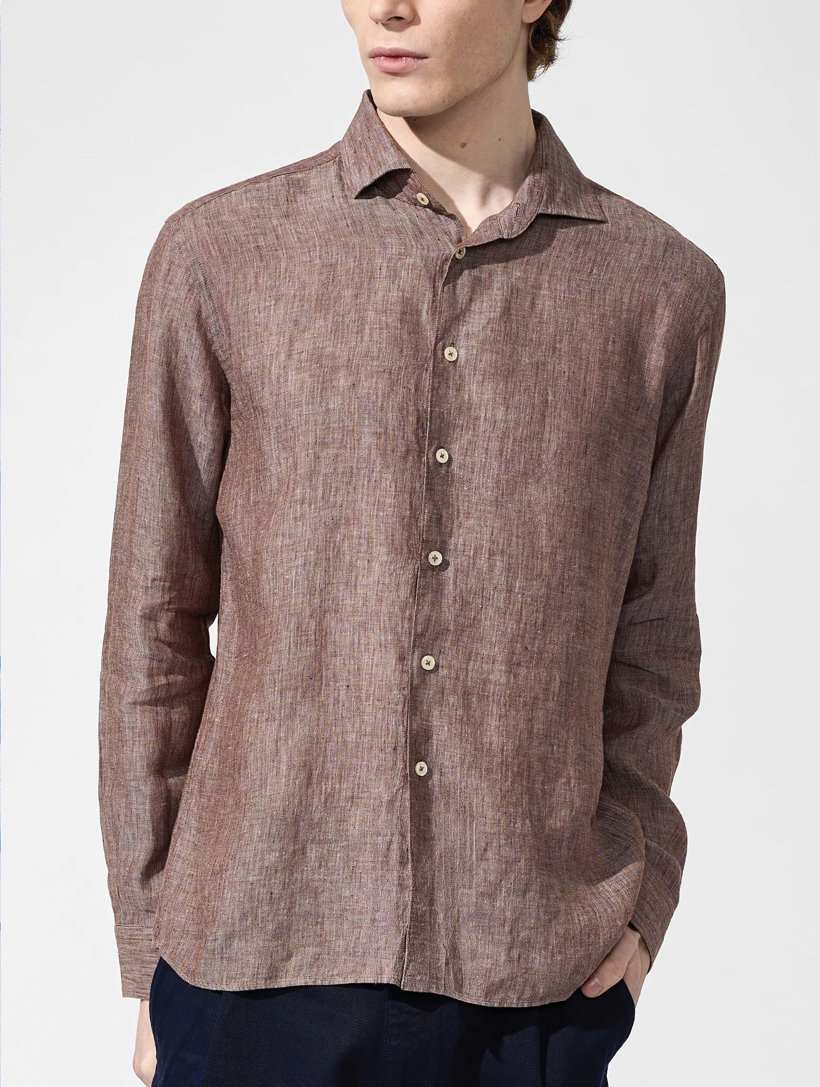 OB3 WEEKEND FINE LINEN | MEN (CHOCOLATE)