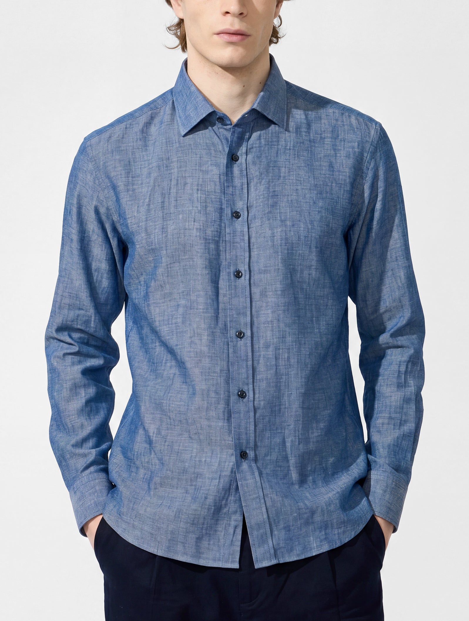 OB3 WEEKEND FINE LINEN | MEN (DARK BLUE)
