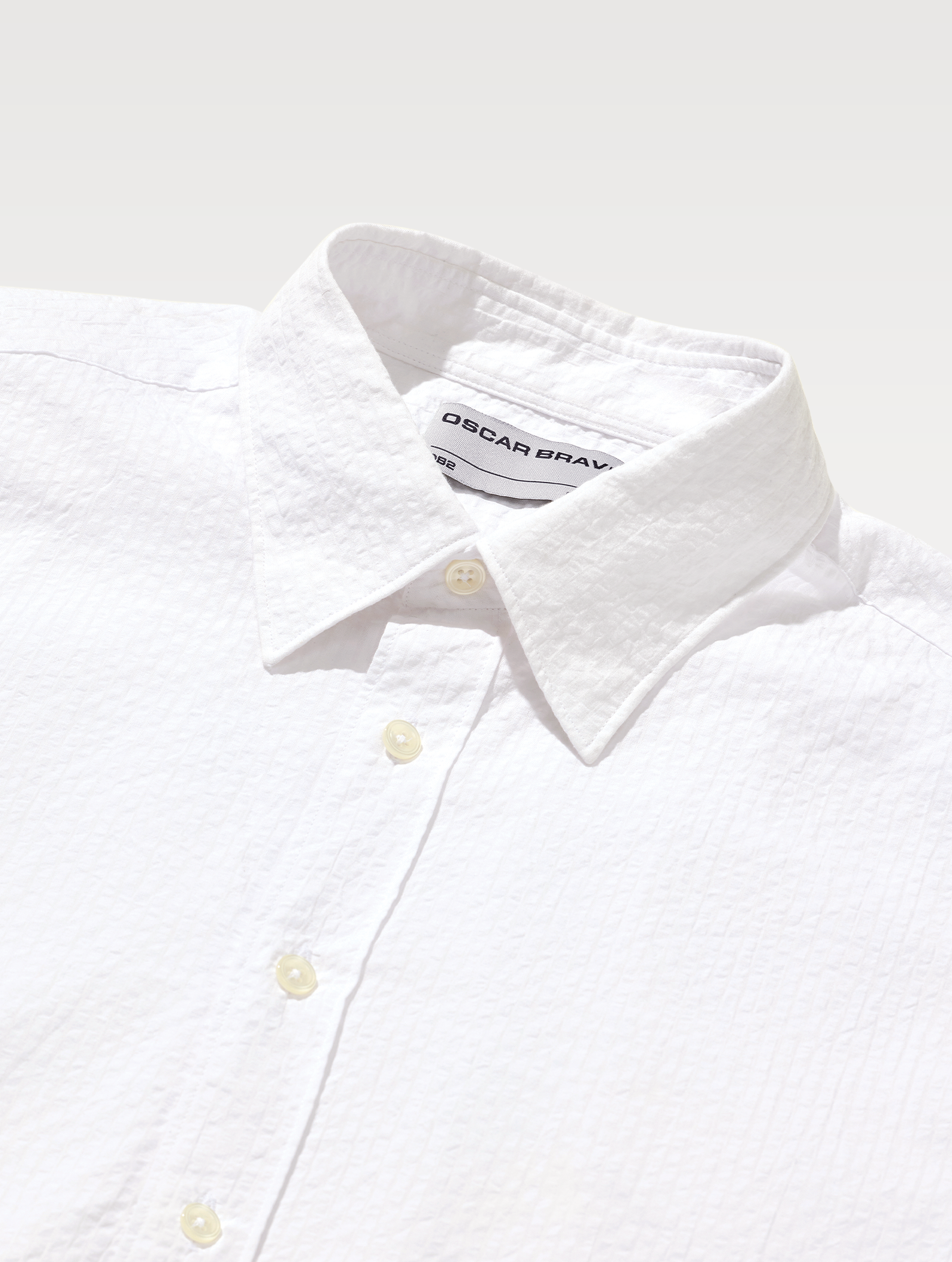 OB2 STUDIO SELF STRIPE SEERSUCKER | MEN (WHITE)