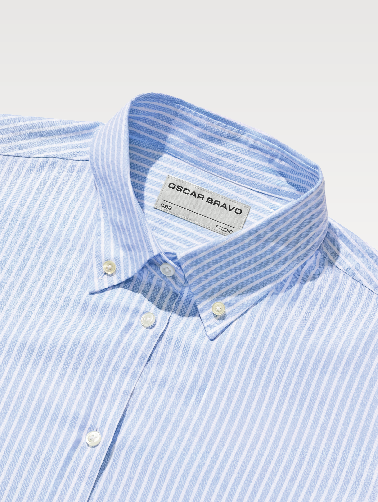 OB2 STUDIO CITY STRIPE OXFORD | WOMEN (LIGHT BLUE)