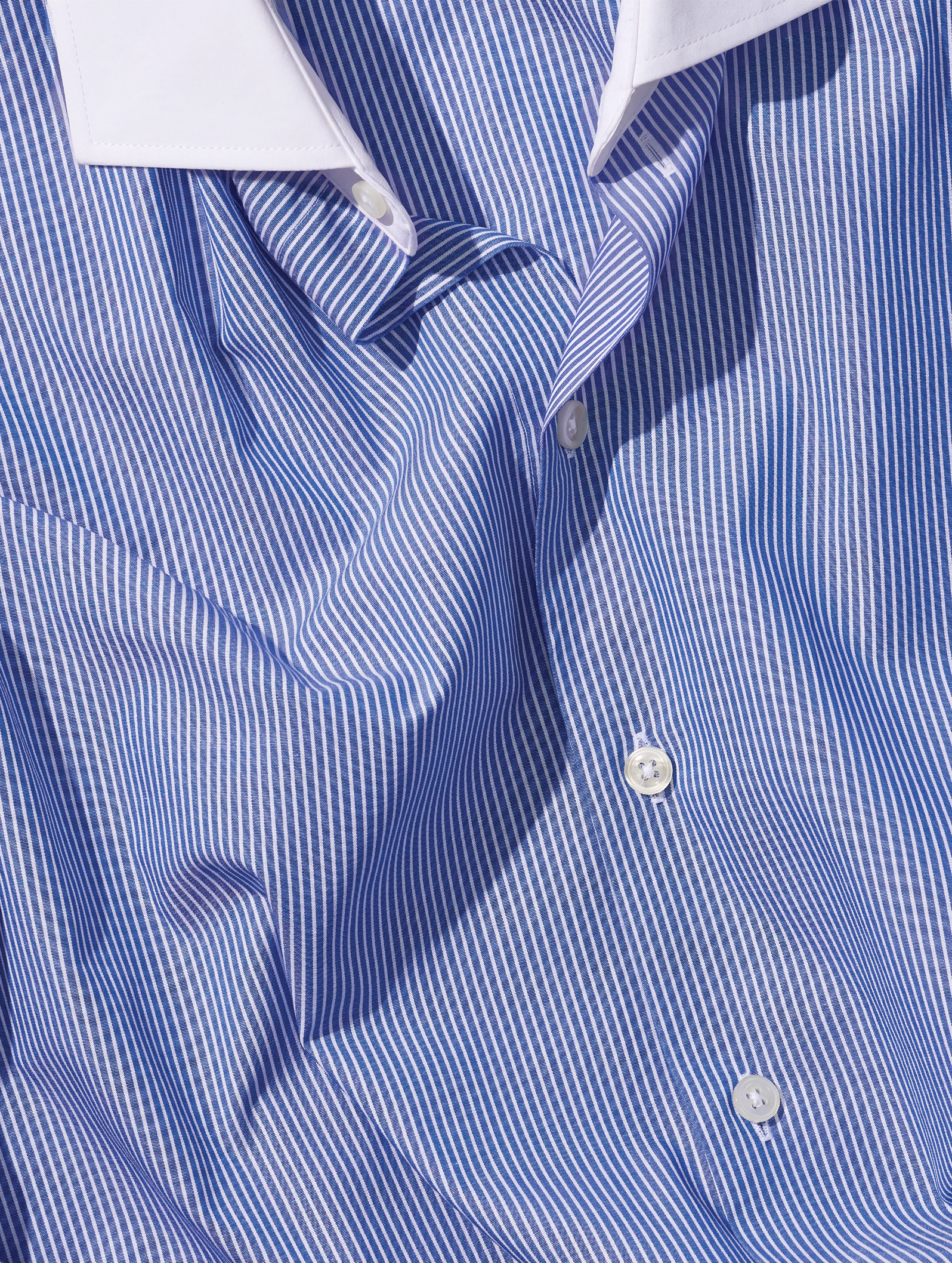 OB1 OFFICE MINI STRIPE POPLIN | MEN (LIGHT BLUE) | BANKER (WHITE)