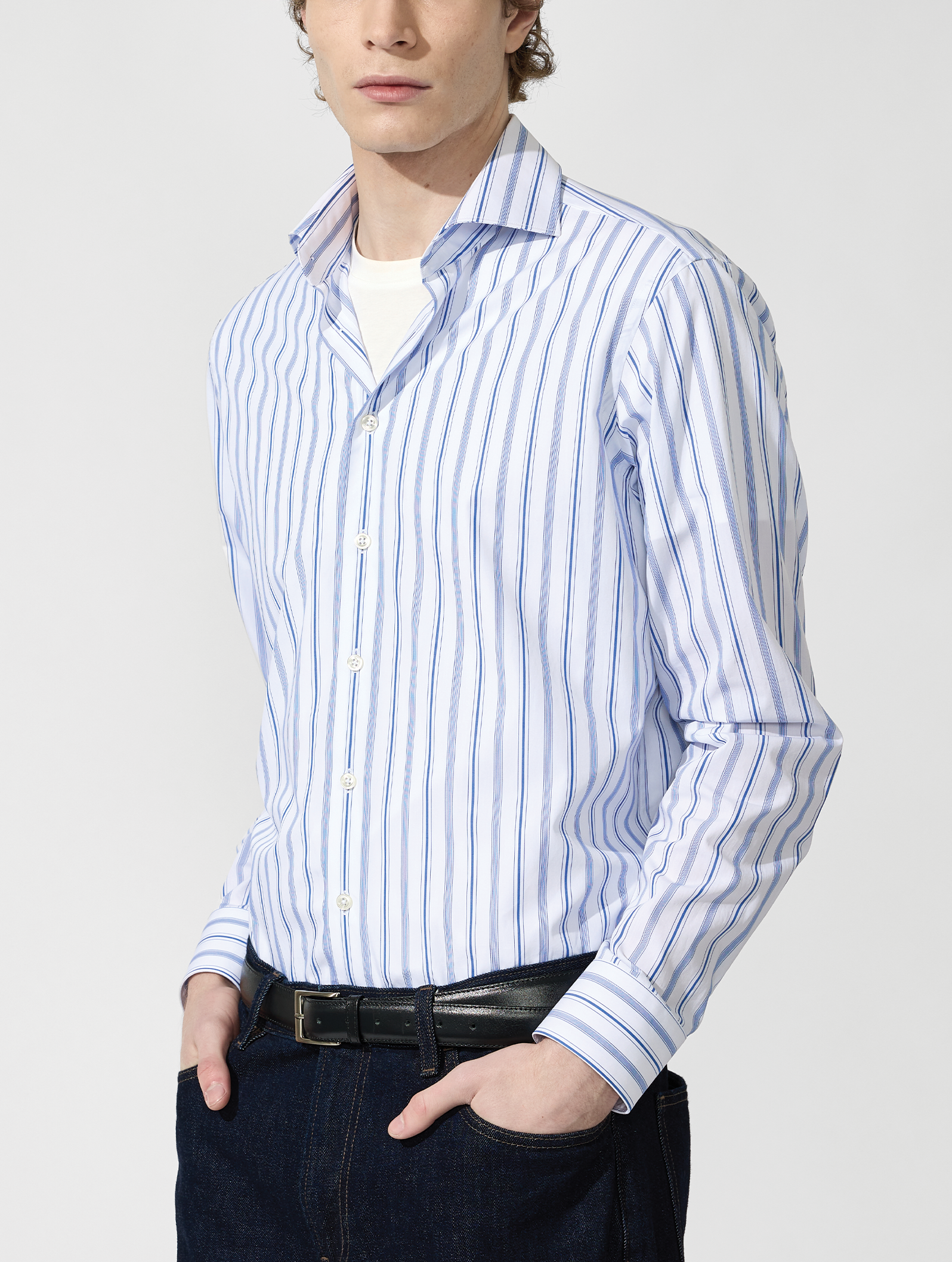 OB1 OFFICE VARIGATED STRIPE | MEN (COBALT VARI STRIPE)