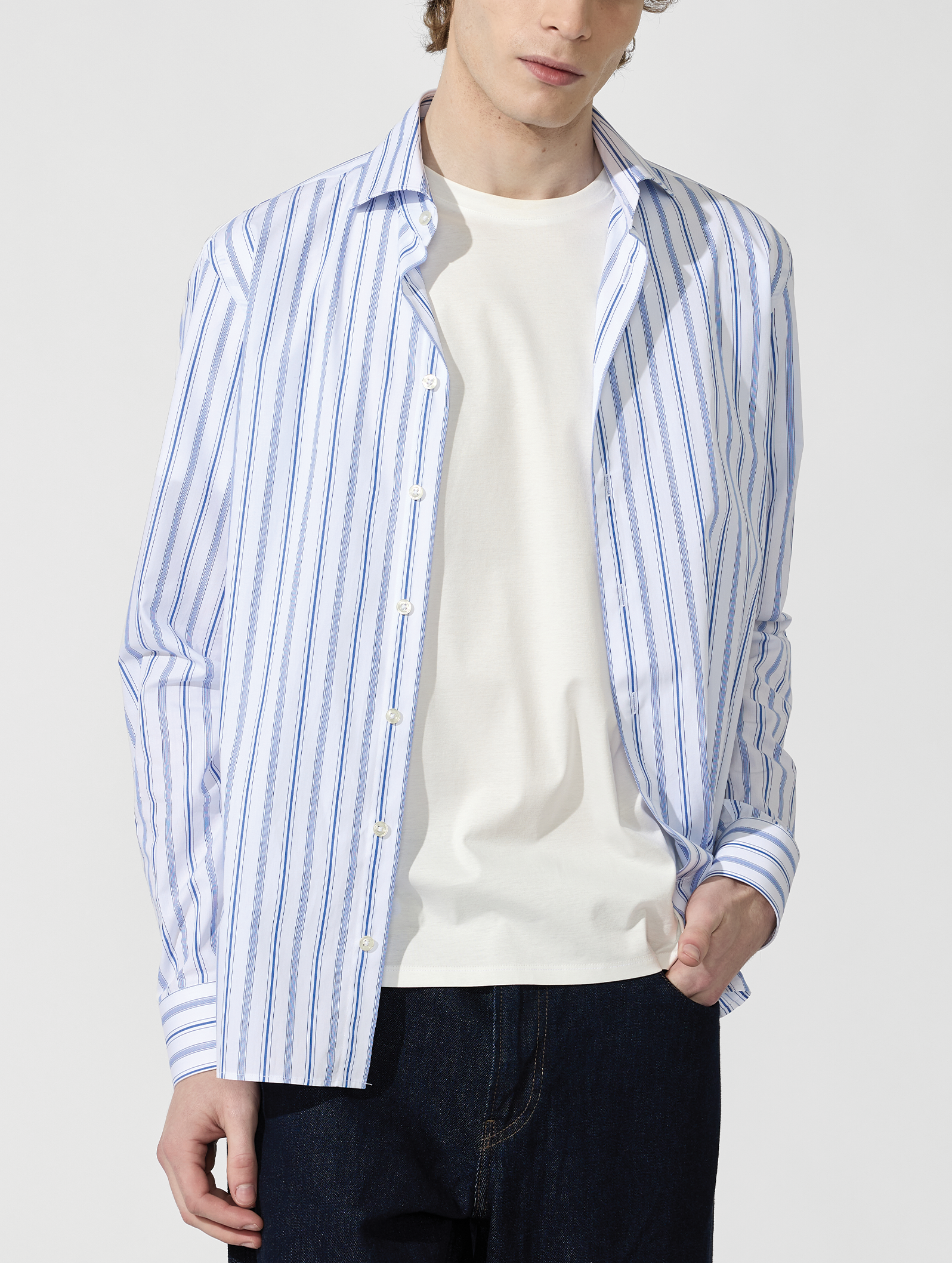 OB1 OFFICE VARIGATED STRIPE | MEN (COBALT VARI STRIPE)